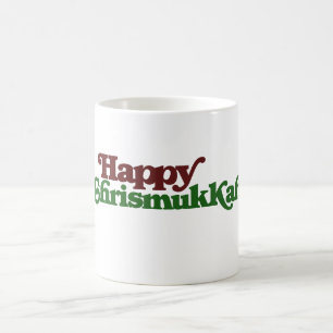 Lycklig Chrismukkah Kaffemugg