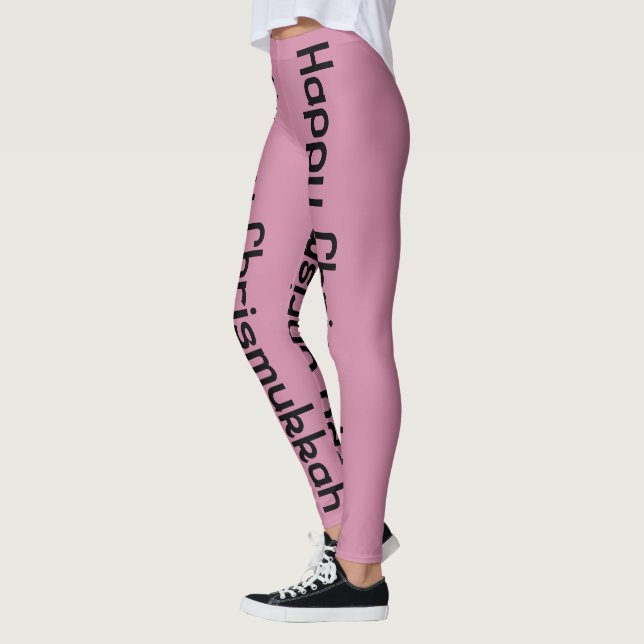 lycklig Chrismukkah Leggings (Vänster)