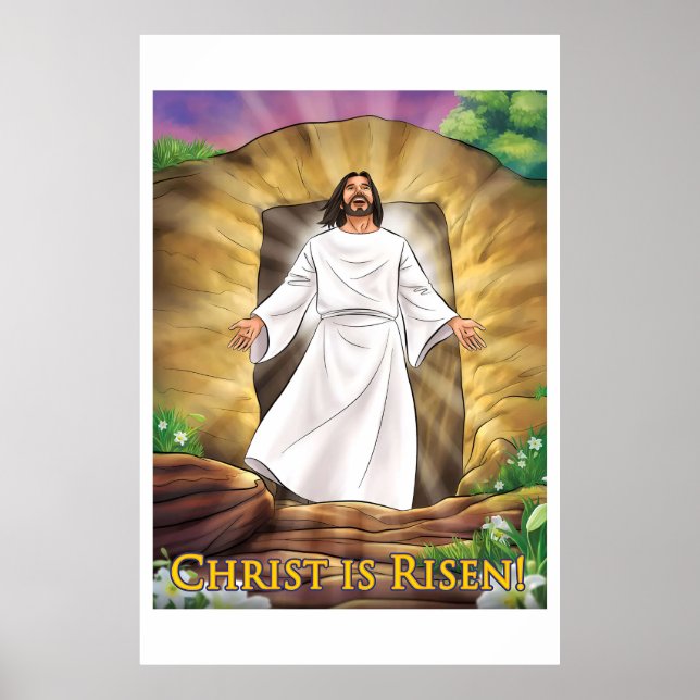 Lycklig Christian Påsk Poster (Framsidan)