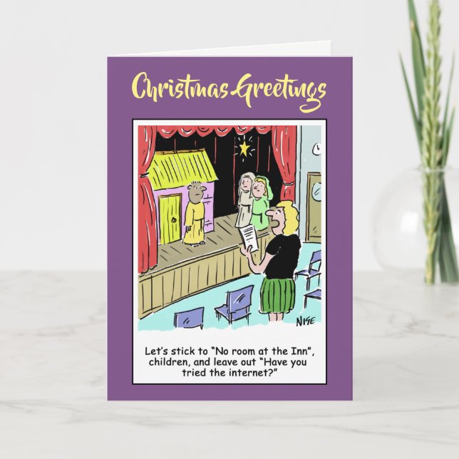 Lycklig Christm Teacher jultomativitetsspel Helgkort (Framsida)