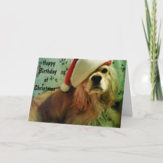 LYCKLIG "CHRISTMAS BIRTHDAY" TILL DIG HELGKORT