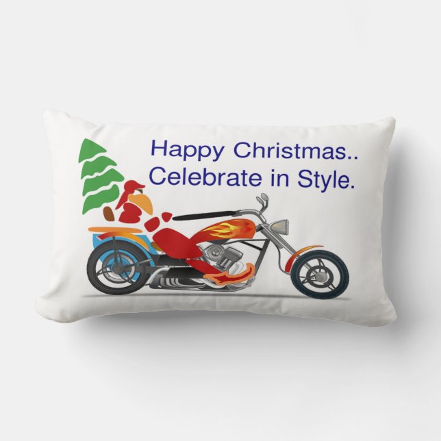 LYCKLIG CHRISTMAS, CELEBRATE IN STIL LUMBAR PILLOW LUMBARKUDDE (Framsida)