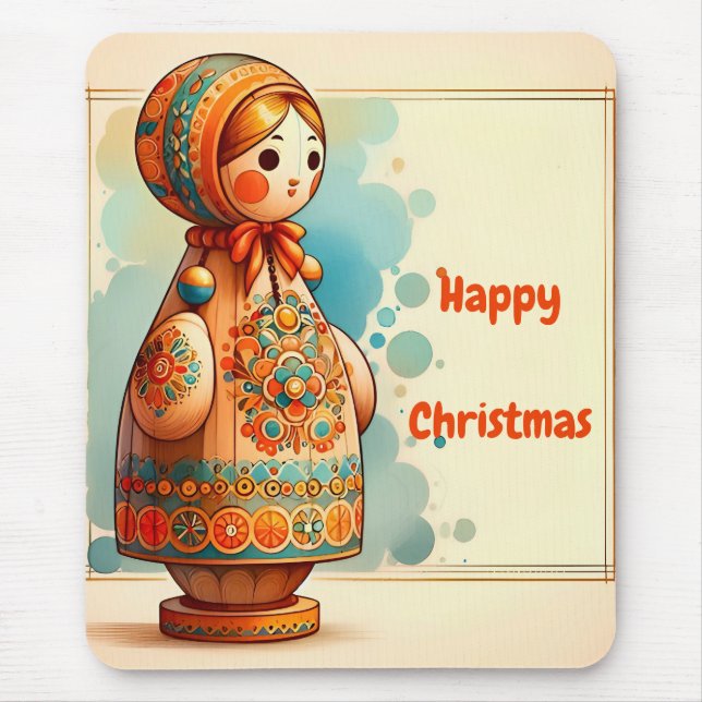 ~ LYCKLIG CHRISTMAS ~ Cute! ~ Mousepad Musmatta (Framsidan)