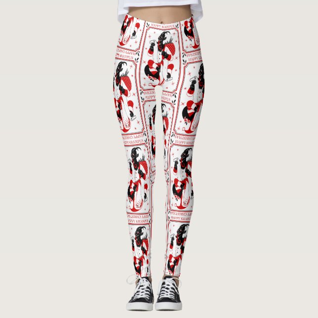 lycklig christmas krampus leggings (Framsida)
