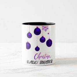 Lycklig christmas Två-Tonad mugg