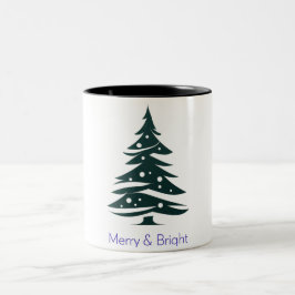 Lycklig christmas Two-Tone Coffee Mugg
