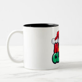 Lycklig christmas Two-Tone Coffee Mugg