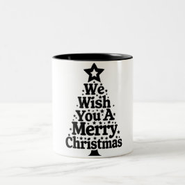 Lycklig christmas Two-Tone Coffee Mugg