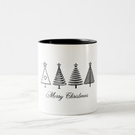 Lycklig christmas Two-Tone Coffee Mugg