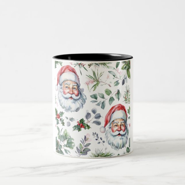 Lycklig christmas Two-Tone Coffee Mugg (Center)