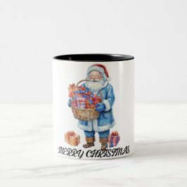 Lycklig christmas Two-Tone Coffee Mugg
