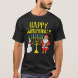 Lycklig Christmukah jul Hanukkah Pajamas Chan T Shirt<br><div class="desc">Lycklig Christmukah jul Hanukkah Pajamas Chanukah PJs.</div>