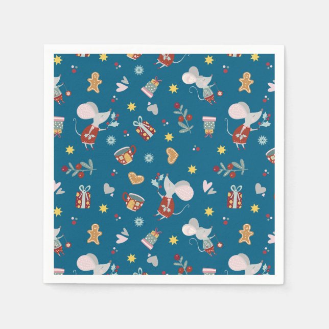 Lycklig Christmus Pappersservett (Framsidan)