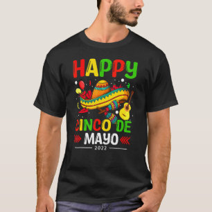 Lycklig Cinco De Mayo 2022 Låt oss Fiesta Mexican T Shirt