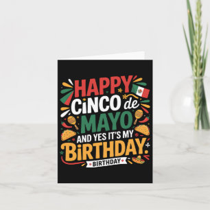 Lycklig Cinco De Mayo Birthday Tacos Kids Manar Kv Kort