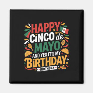 Lycklig Cinco De Mayo Birthday Tacos Kids Manar Kv Magnet