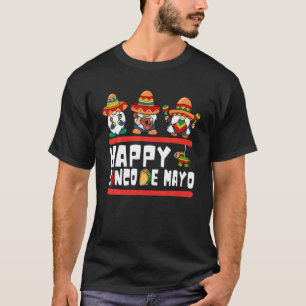 Lycklig Cinco de Mayo-dagen med gnomes Squad för T Shirt