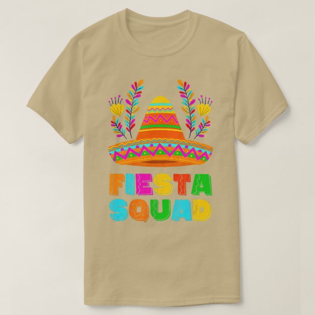 Lycklig Cinco De Mayo Fiesta Squad Mexican Party P T Shirt (Design framsida)