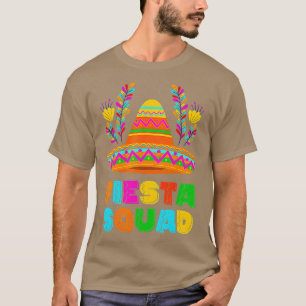 Lycklig Cinco De Mayo Fiesta Squad Mexican Party P T Shirt