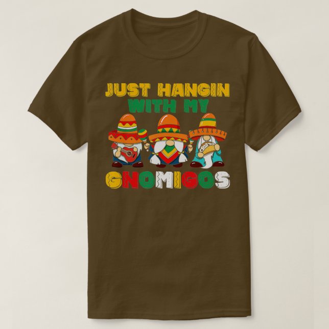 Lycklig Cinco de Mayo Hangin just med mina egna lo T Shirt (Design framsida)