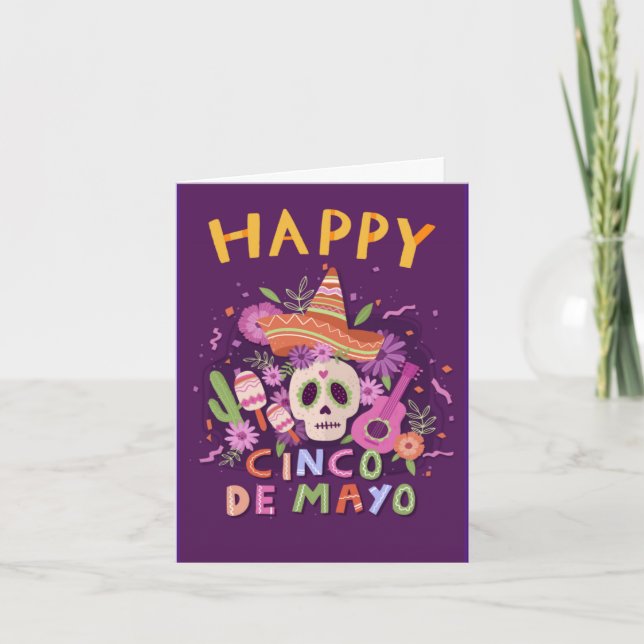 Lycklig Cinco de Mayo Kort (Framsida)