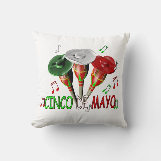 Lycklig Cinco de Mayo Kudde (Framsida)