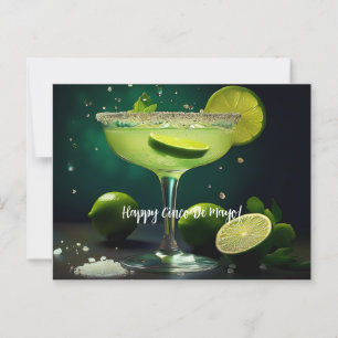 Lycklig Cinco de Mayo Margarita med Anpassningsbar Vykort