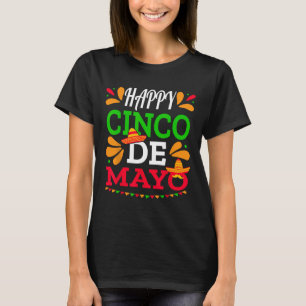 Lycklig Cinco De Mayo Mexican Fiesta 5 De Mayo Man T Shirt
