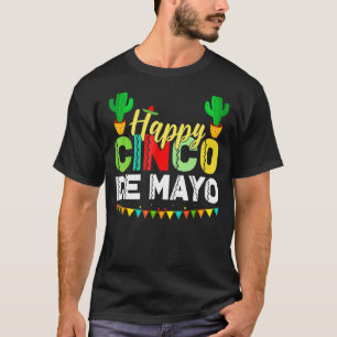 Lycklig Cinco De Mayo Mexican Fiesta 5 De Mayo T Shirt