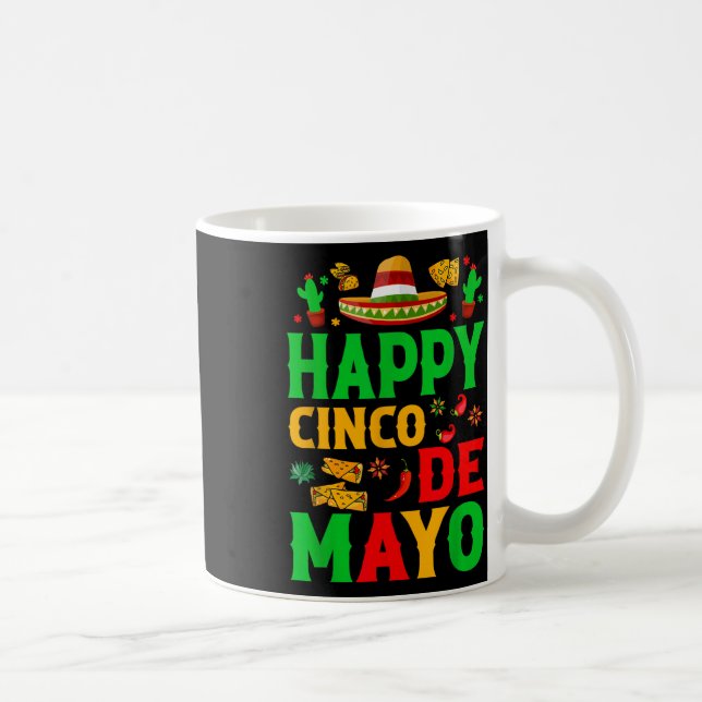 Lycklig Cinco De Mayo Mexican Fiesta Squad 5 De Ma Kaffemugg (Höger)