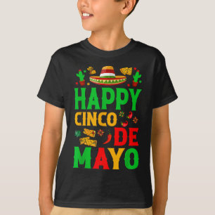 Lycklig Cinco De Mayo Mexican Fiesta Squad 5 De Ma T Shirt