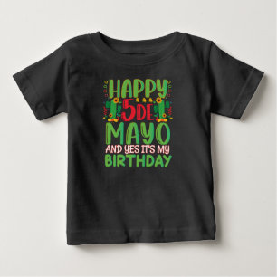Lycklig Cinco de Mayo och det är min födelsedag T Shirt