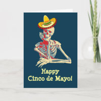 Lycklig Cinco de Mayo Skeleton