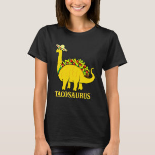 Lycklig Cinco De Mayo Tacosaurus Taco Dinosaur cut T Shirt