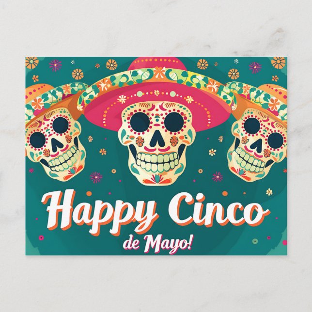 Lycklig Cinco de Mayo vycard Helg Vykort (Framsida)
