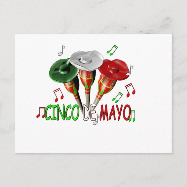 Lycklig Cinco de Mayo Vykort (Framsida)