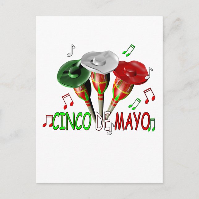 Lycklig Cinco de Mayo Vykort (Framsida)