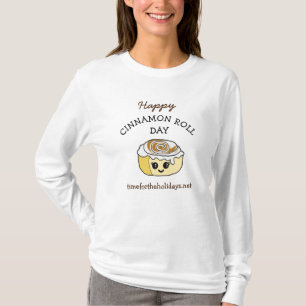 Lycklig Cinnamon Roll Day 4 oktober T Shirt