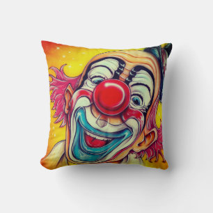 Lycklig Circus Clown Kudde