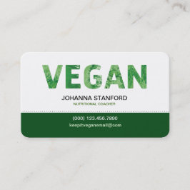 Lycklig citationsteckenaffär för Vegan Visitkort