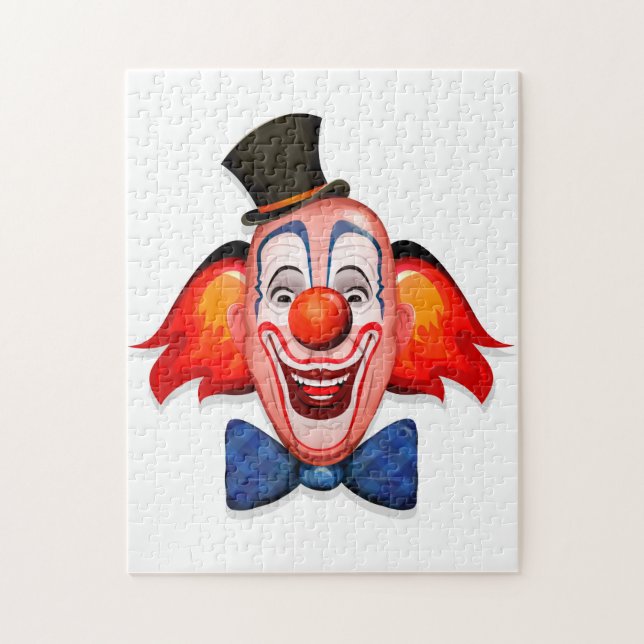Lycklig Clown Ansikte Pussel (Vertikal)