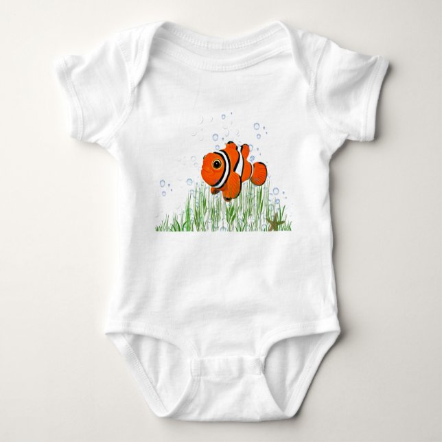 Lycklig Clown Fish Tee (Framsida)