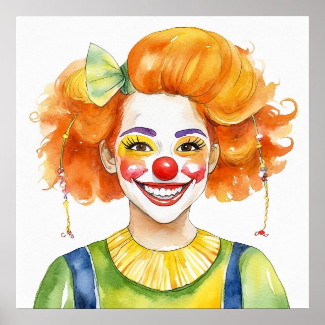 Lycklig Clown Poster (Framsidan)