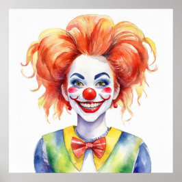 Lycklig Clown Poster