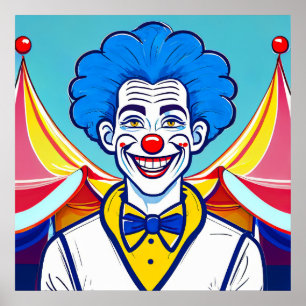 Lycklig Clown Poster