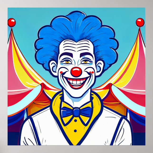 Lycklig Clown Poster (Framsidan)