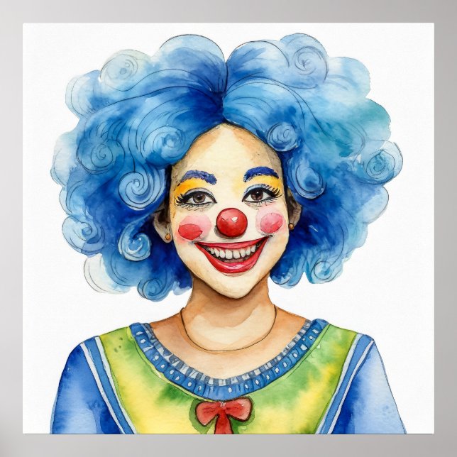 Lycklig Clown Poster (Framsidan)