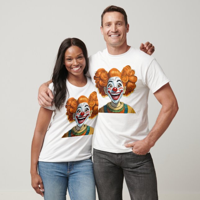 Lycklig Clown T Shirt (Unisex)