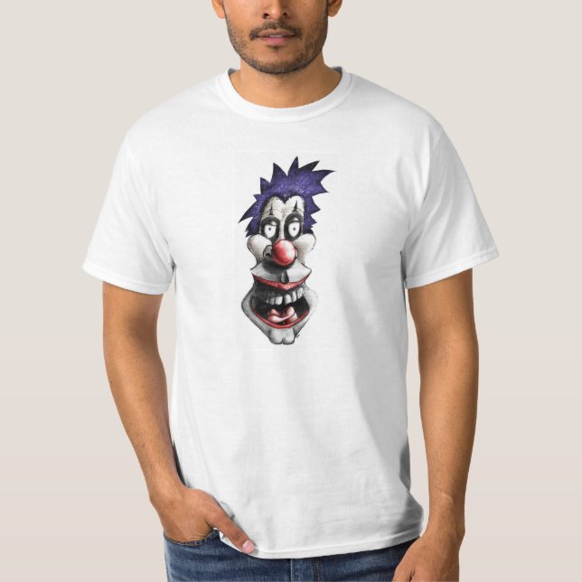 Lycklig clownskjorta t shirt (Framsida)