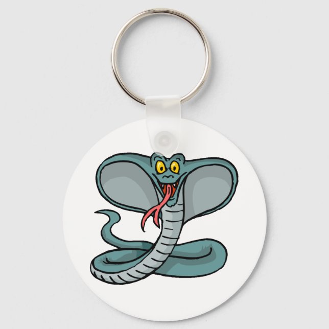 Lycklig Cobra Nyckelring (Framsida)